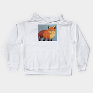 Dotted Orange Fox Kids Hoodie